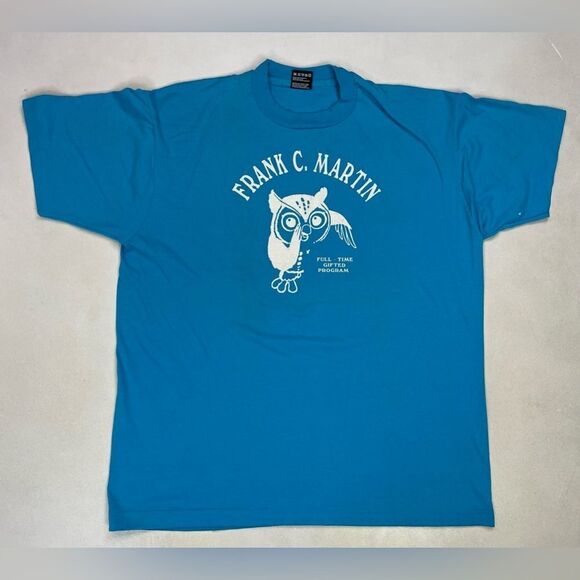 VINTAGE Frank C Martin Gifted Program School T-shirt Men XL 90s Single Stitch - Picture 1 of 9